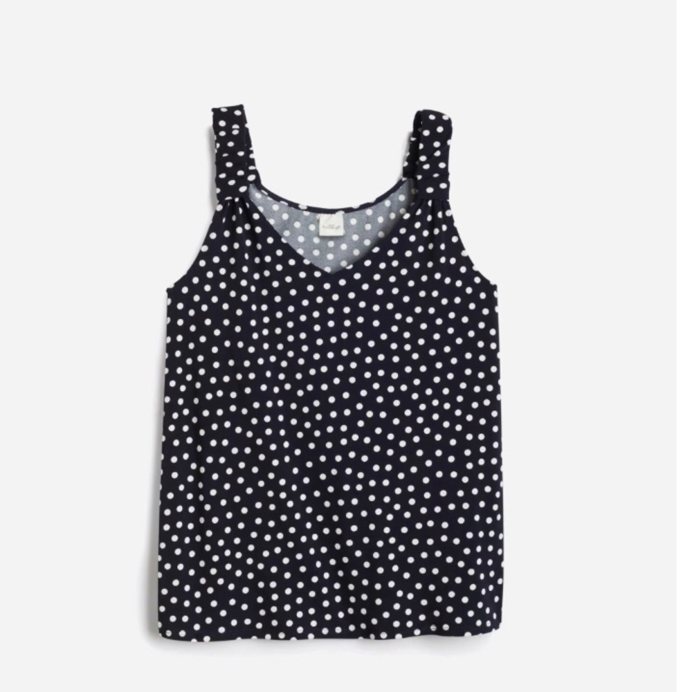 Ruffle Strap Knit Tank NWOT
